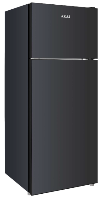 Frigorifero Akai Doppia porta Classe E colore Vetro/Nero GLASS242BK-L
