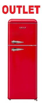 Frigorifero Akai Doppia Porta Classe E Colore Rosso CLASS241KRD OUT.