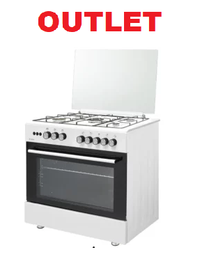 Cucina Kumtel 90 X 60 Tutto forno a gas Colore Bianco 699-GG50 WHITE OUT.