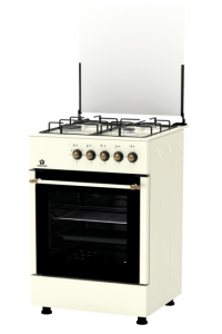 Cucina Staylux 4 Fuochi a Gas Forno elettrico 60×60 LF66GE-40F RUSTIC/BEIGE