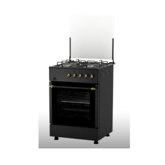 Cucina Staylux 4 Fuochi a Gas Forno elettrico 60x60 LF66GE-40F BLACK/BLACK