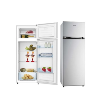 Frigorifero Nikkei Doppia porta Classe F colore Inox KNDP240S