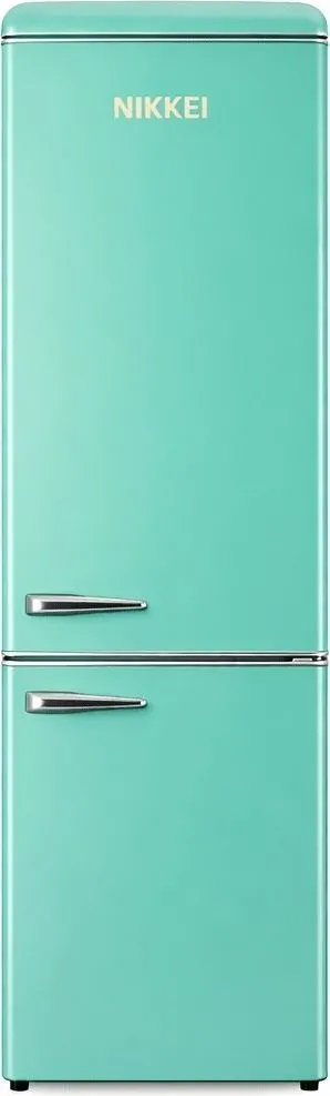 Frigorifero Nikkei Combinato Vintage Classe E Colore Verde GNCBV310GR