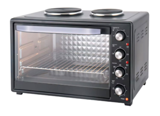 Fornetto Elettrico Kumtel 40 Lt con piastre superiori Colore Nero HLX-13560