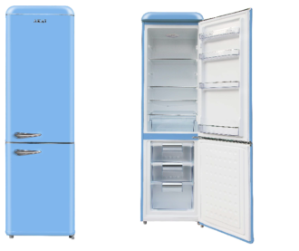 Frigorifero Akai Combinato Vintage Classe E Colore Azzurro CLASS301KBL