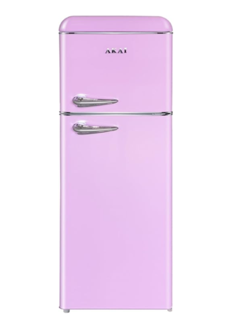 Frigorifero Akai Doppia Porta Classe F Colore Rosa CLASS240KPK
