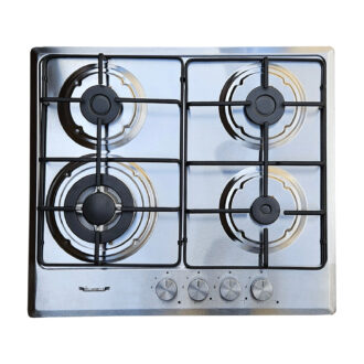 Piano cottura Hummels da Incasso a Gas 4 fuochi 60cm Inox M6-40BTF