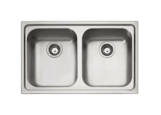 Lavello Franke da incasso 2 vasche Inox Radar RRX 620