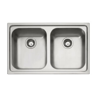 Lavello Franke da incasso 2 vasche Inox Radar RRX 620
