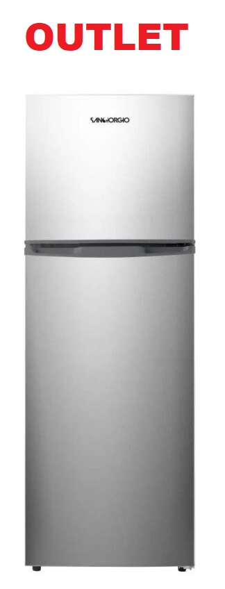 Frigorifero SanGiorgio doppia porta No Frost Classe E 272 Lt Silver SD26NFXHE OUT.