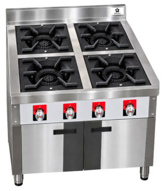 Cucina STAYLUX 4 Fuochi Industriale 75 cm Inox C-IND.75