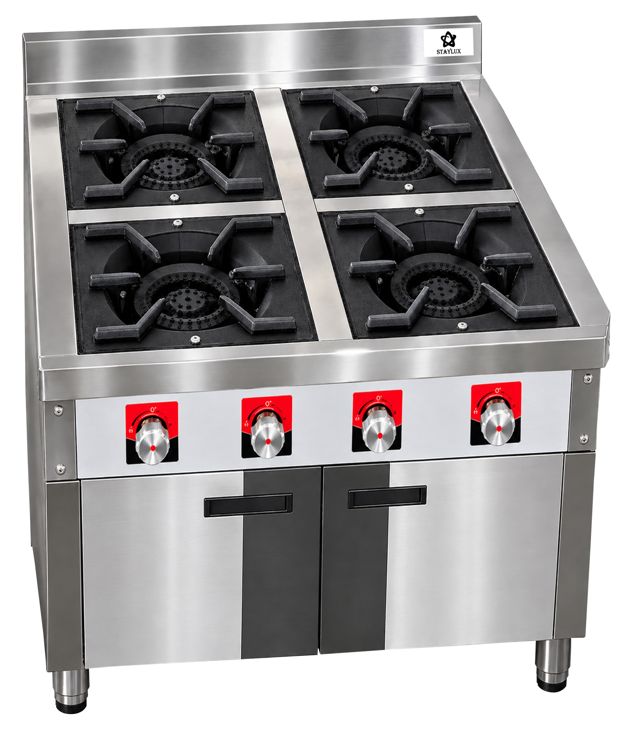 Cucina STAYLUX 4 Fuochi Industriale 75 cm Inox C-IND.75