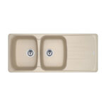 Lavello Franke incasso 2 vasche con gocciolatoio Reversibile Anthea Avena AZG621