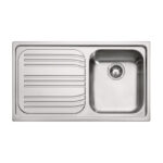Lavello Franke incasso 1 vasca con gocciolatoio SX  Inox Radar RRX 611 SX